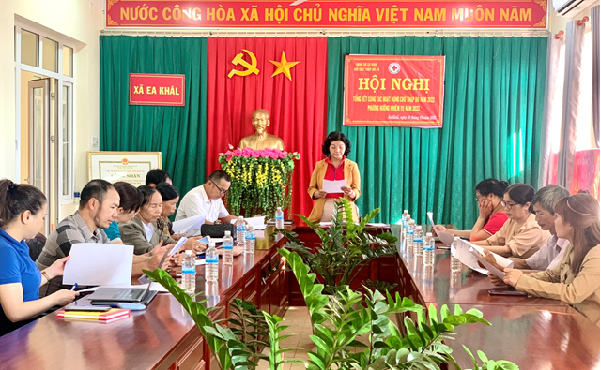 Hội Chữ thập đỏ xã Ea Khăl tổ chức Hội nghị tổng kết công tác Hội năm 2022, triển khai phương hướng, nhiệm vụ năm 2023